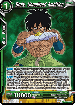Broly, Unrealized Ambition BT6-063