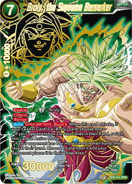 Broly, the Supreme Berserker BT6-074 (Special Rare)