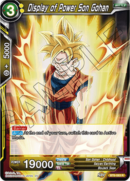 Display of Power Son Gohan BT6-083