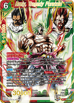 Broly, Tragedy Foretold BT7-115 (Special Rare)