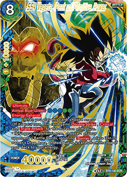 SS4 Vegeta, Peak of Primitive Power BT8-136