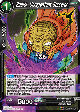 Babidi, Unrepentant Sorcerer BT9-075