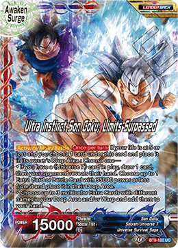 Son Goku // Ultra Instinct Son Goku, Limits Surpassed BT9-100