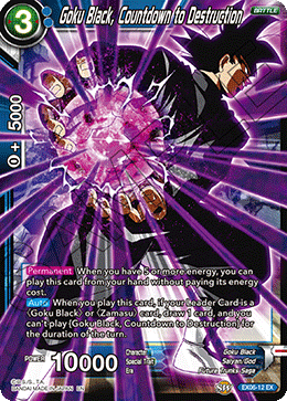 Goku Black, Countdown to Destruction EX06-12