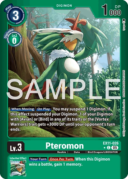 Pteromon EX11-026 (Limited Common)