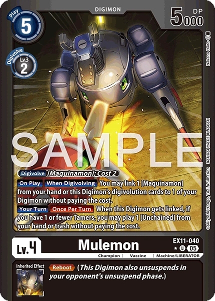 Mulemon EX11-040 (Limited Uncommon)