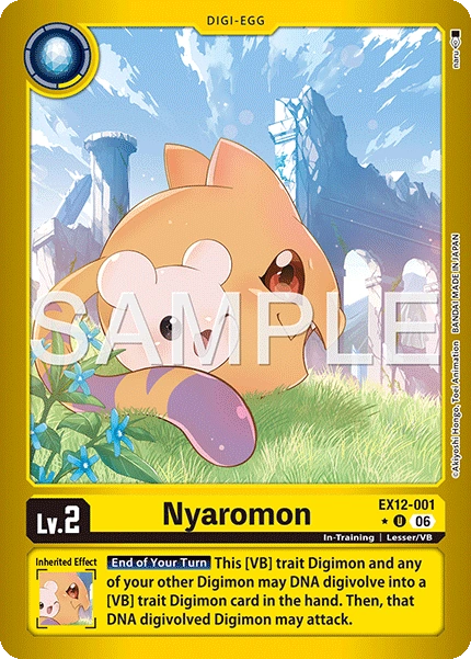 Nyaromon EX12-001 (Limited Uncommon)