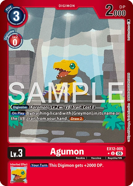 Agumon EX12-005 (Limited Uncommon)