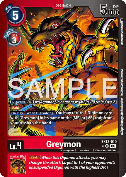 Greymon EX12-010 (Limited Uncommon)