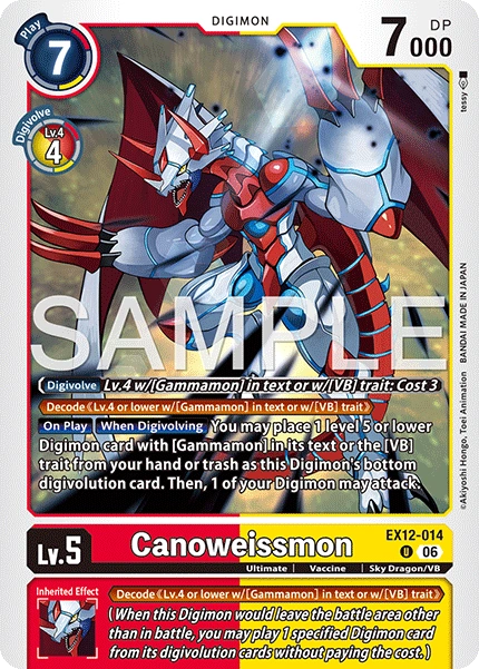 Canoweissmon EX12-014