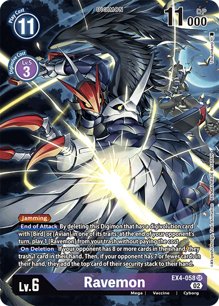 Ravemon EX4-058 (Alternate Art)