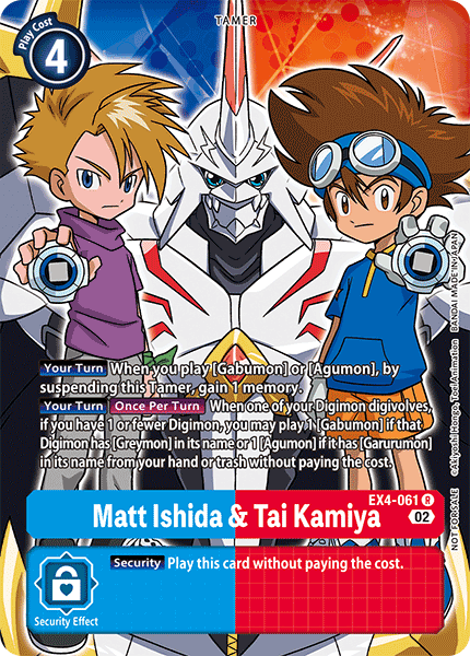 Matt Ishida & Tai Kamiya EX4-061 (Alternate Art)