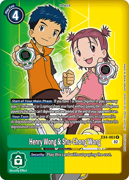 Henry Wong & Shu-Chong Wong EX4-063 (Alternate Art)