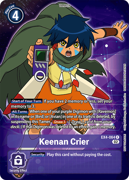 Keenan Crier EX4-064 (Alternate Art)