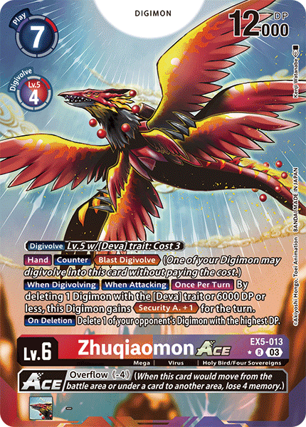Zhuqiaomon Ace EX5-013 (Alternate Art)