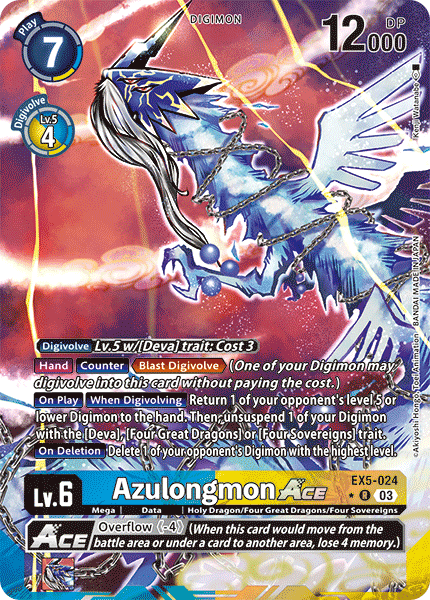 Azulongmon Ace EX5-024 (Alternate Art)