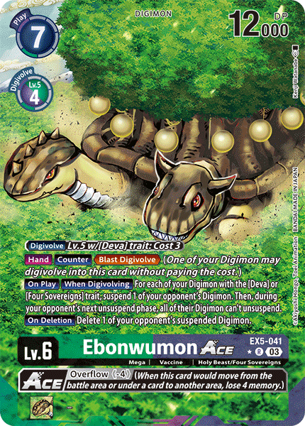 Ebonwumon Ace EX5-041 (Alternate Art)