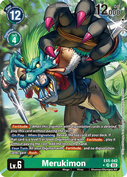 Merukimon EX5-042 (Alternate Art)