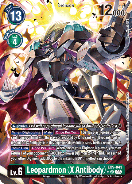 Leopardmon (X Antibody) EX5-043 (Alternate Art)