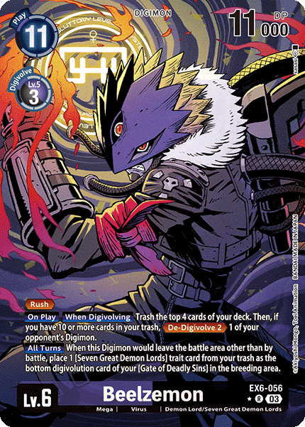 Beelzemon EX6-056 (Alternate Art)