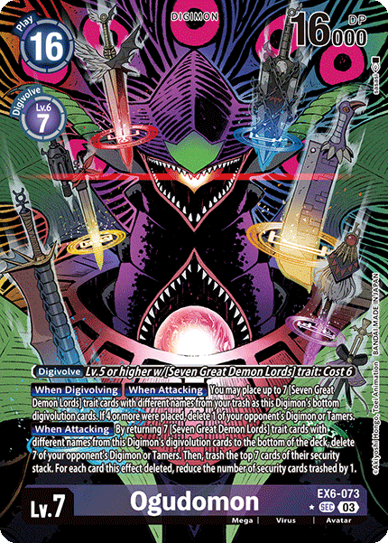 Ogudomon EX6-073 (Alternate Art)