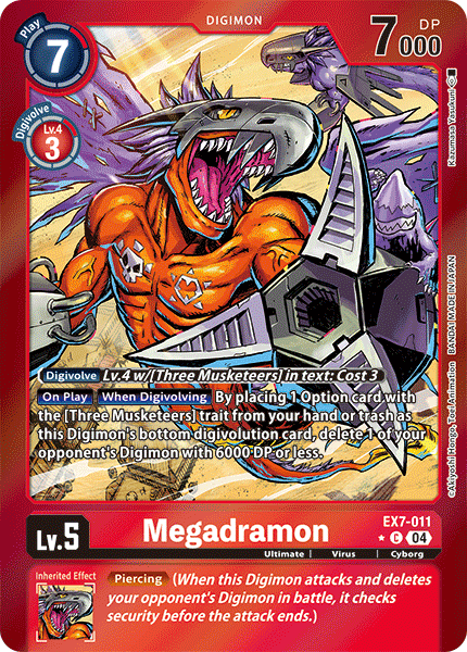 Megadramon EX07-011 (Limited Common)