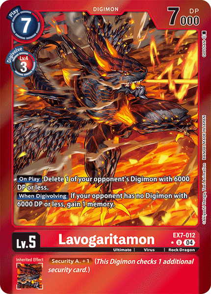 Lavogaritamon EX07-012 (Limited Uncommon)