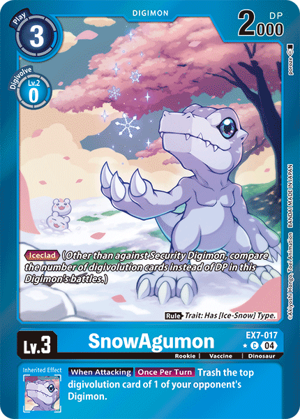 SnowAgumon EX07-017 (Limited Common)