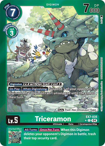 Triceramon EX07-035 (Limited Common)