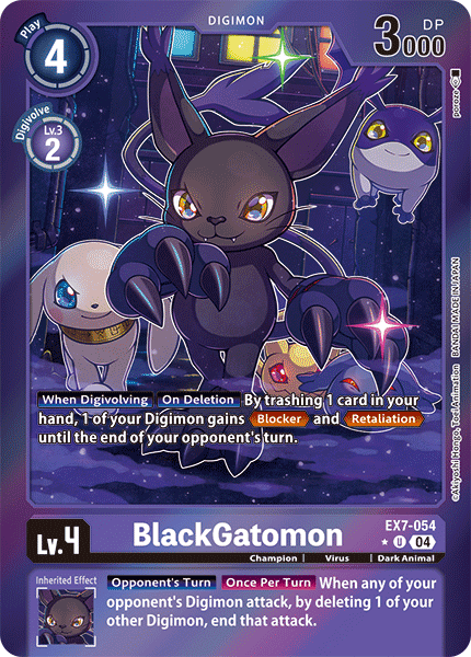 BlackGatomon EX07-054 (Limited Uncommon)