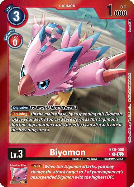 Biyomon EX9-008 (Limited Uncommon)