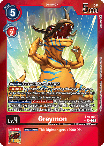 Greymon EX9-009 (Limited Uncommon)
