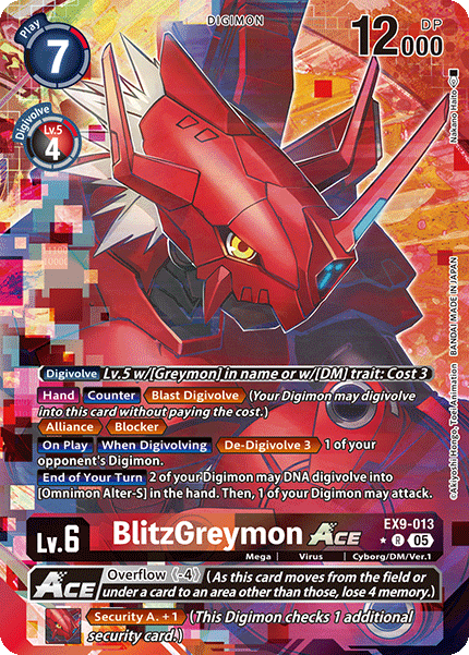 BlitzGreymon ACE EX9-013 (Alternate Art)