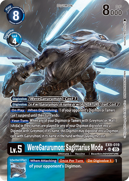WereGarurumon: Sagittarius Mode EX9-019 (Alternate Art)