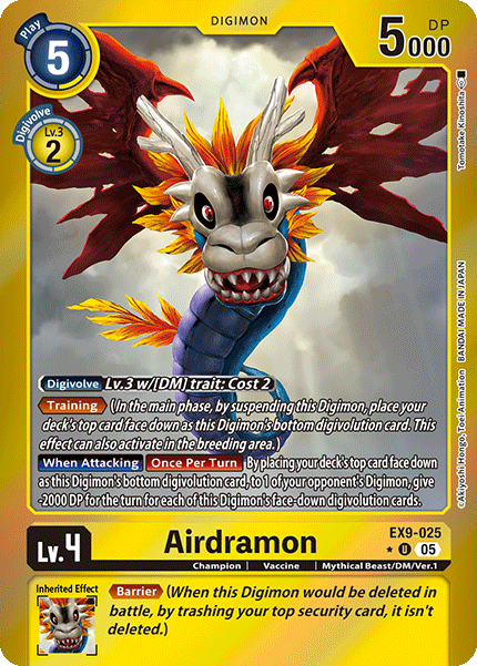 Airdramon EX9-025 (Limited Uncommon)