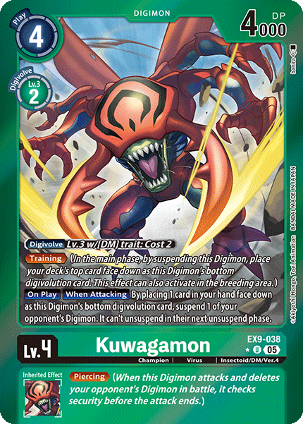Kuwagamon EX9-038 (Limited Uncommon)