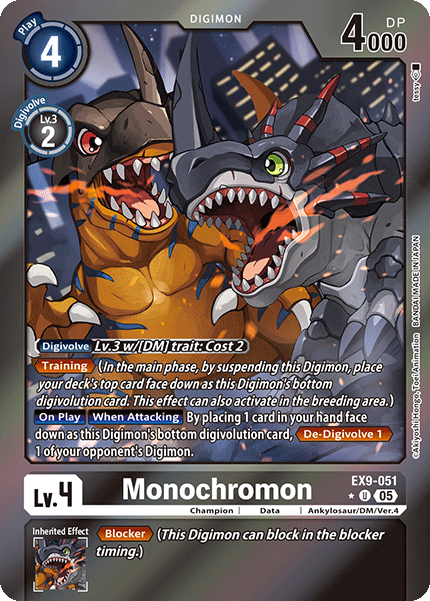 Monochromon EX9-051 (Limited Uncommon)