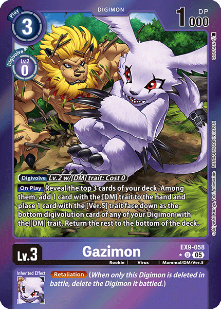 Gazimon EX9-058 (Limited Uncommon)