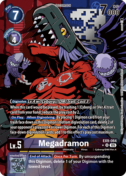 Megadramon EX9-064 (Alternate Art)