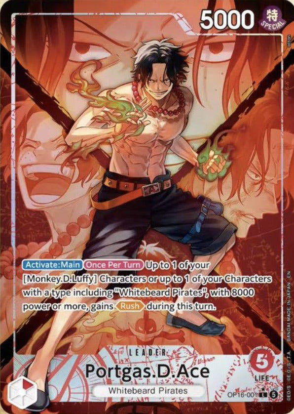 Portgas.D.Ace OP16-001 (Alternate Art)