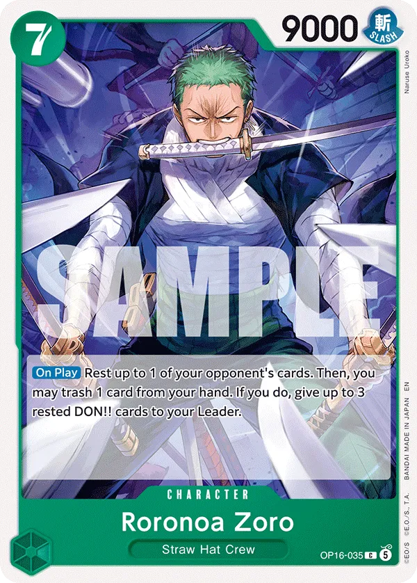 Roronoa Zoro OP16-035