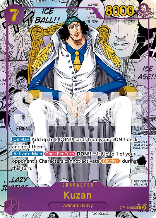 Kuzan OP16-063 (Alternate Art 2)