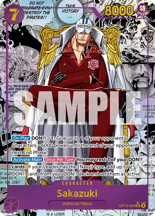 Sakazuki OP16-065 (Alternate Art 2)