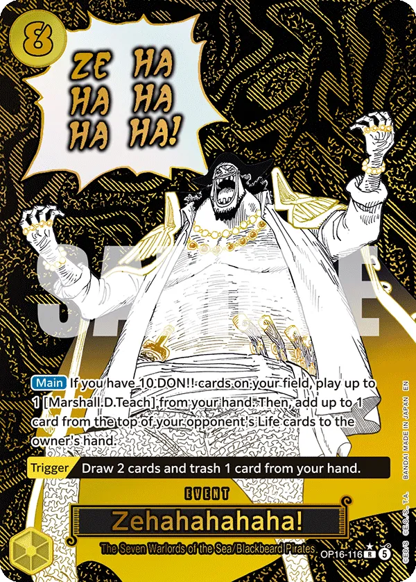 Zehahahahaha! OP16-116 (Alternate Art)