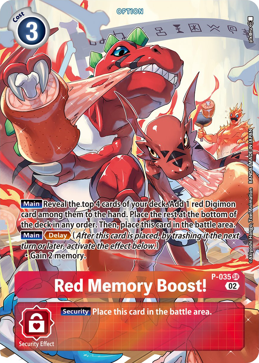 Red Memory Boost! P-035-RB1 (Alternate Art)