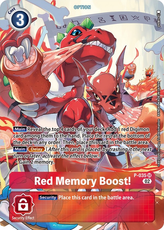 Red Memory Boost! P-035-RB1 (Alternate Art)