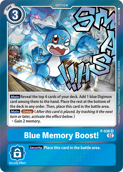 Blue Memory Boost! P-036-RB1