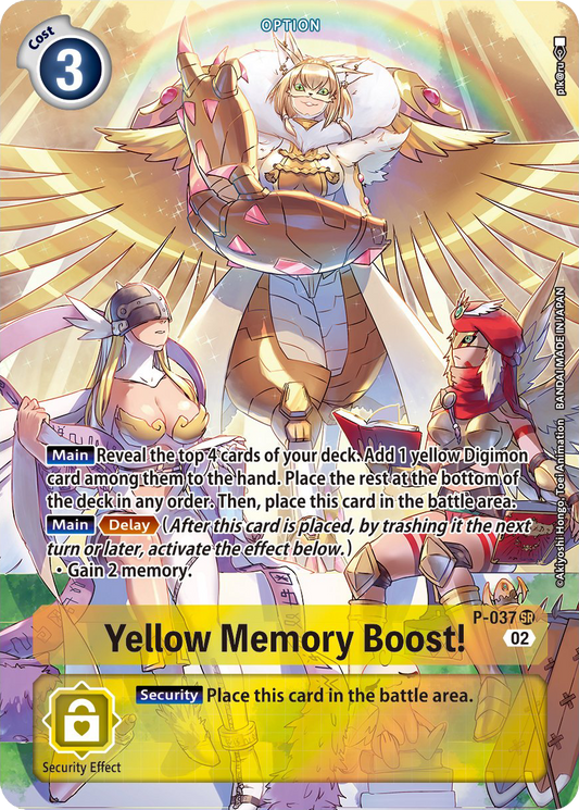 Yellow Memory Boost! P-037-RB1 (Alternate Art)