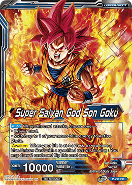 Super Saiyan God Son Goku // SSGSS Son Goku, Soul Striker Reborn P-211