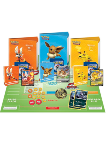 Pokemon TCG: Battle Academy (Cinderace V, Pikachu V & Eevee V)